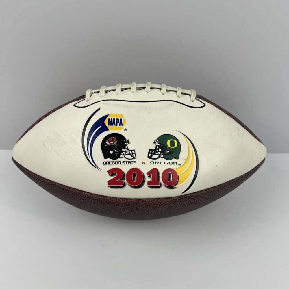 2010 NAPA Bowl Souvenir Football Oregon State vs Oregon Brown White NCAA College
